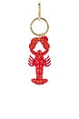 view 3 of 4 Hand-painted Lobster Bag Charm + Keychain in 