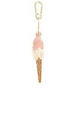 view 5 of 6 Hand-painted Gelato Bag Charm + Keychain in 