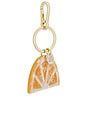 view 1 of 6 HAND-PAINTED CITRUS SLICE BAG CHARM + KEYCHAIN HAND-PAINTED CITRUS SLICE BAG CHARM + KEYCHAIN  in Orange