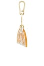 view 3 of 6 HAND-PAINTED CITRUS SLICE BAG CHARM + KEYCHAIN HAND-PAINTED CITRUS SLICE BAG CHARM + KEYCHAIN  in Orange