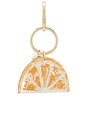 view 4 of 6 HAND-PAINTED CITRUS SLICE BAG CHARM + KEYCHAIN HAND-PAINTED CITRUS SLICE BAG CHARM + KEYCHAIN  in Orange