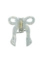 view 1 of 2 Hand-Painted Bride Coquette Claw Hair Clip in Blue