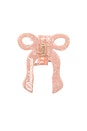 view 1 of 2 PINZA PARA CABELLO CON LAZO BRIDESMAID PINTADA A MANO HAND-PAINTED BRIDESMAID BOW CLAW HAIR CLIP in Pink