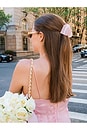 view 2 of 2 PINCE À CHEVEUX DE DEMOISELLE D'HONNEUR PEINTE À LA MAIN HAND-PAINTED BRIDESMAID CLAW HAIR CLIP in Pink