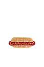 view 1 of 2 Hand-Painted America Hot Dog Claw Hair Clip in 