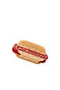 view 2 of 2 Hand-Painted America Hot Dog Claw Hair Clip in 