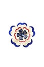 view 1 of 2 PINZA DE PELO DECORADA CON FLORES AMERICANAS PINTADAS A MANO HAND-PAINTED AMERICANA FLOWER CLAW CLIP in White