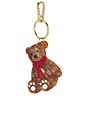 view 1 of 4 Hand-painted Bag Charm in Teddy Bear