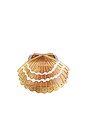 view 1 of 3 Hand-painted Seashell Claw Hair Clip in Mother Of Pearl
