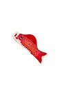 view 1 of 4 Hand-painted Carp Lantern Claw Hair Clip in Red