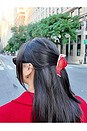 view 4 of 4 Hand-painted Carp Lantern Claw Hair Clip in Red