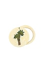 view 1 of 2 Hand-painted Palm Tree Compact Mirror in 