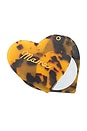 view 1 of 2 Hand-Painted Mama Heart Compact Mirror in Tortoise