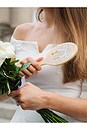 view 6 of 6 Hand-Painted Bridal Bow Amazing Hair Day Brush in Cream
