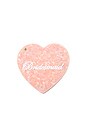 view 2 of 2 Hand-Painted Bridesmaid Compact Mirror in Pink