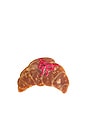 view 1 of 4 Hand-painted Bow Croissant Claw Hair Clip in 