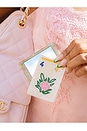 view 4 of 4 Hand-Painted Flower Mahjong Compact Mirror in 