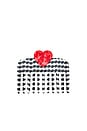 view 1 of 2 Hand-Painted Polka Dot Heart Pocket Hair Comb in 