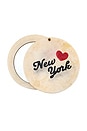 view 1 of 2 Hand-Painted I Love New York Compact Mirror in 