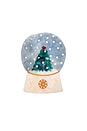 view 1 of 3 Hand-painted Snowglobe Claw Hair Clip in Tree