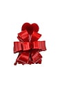 view 1 of 3 Hand-painted Origami Gift Bow Hair Claw Clip in Red