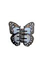view 2 of 3 Hand-painted Monarch Butterfly Claw Hair Clip in Baby Blue