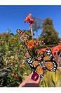 view 4 of 6 Hand-painted Mini Monarch Claw Hair Clip in 