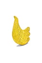 view 3 of 5 Banana Bunch Wicker Clutch in Yellow