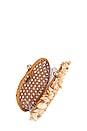 view 5 of 5 X Revolve Olivine Conches Clutch in Light Honey