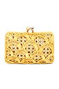 view 2 of 5 Charlotte Scales Wicker Clutch in Honey