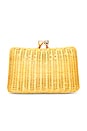 view 3 of 5 Charlotte Scales Wicker Clutch in Honey