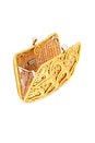 view 5 of 5 Charlotte Scales Wicker Clutch in Honey
