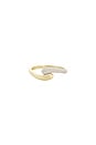 view 1 of 3 BAGUE DROPLET HUG in 10k Yellow Gold & White Diamond