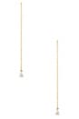view 1 of 2 BRINCOS PERFECT PEAR in 14k Yellow Gold & White Diamond