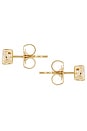 view 2 of 2 BRINCOS ESSENTIAL in 14k Yellow Gold & White Diamond