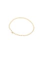 view 3 of 3 The Essential Dainty Tennis Bracelet in 14k Yellow Gold & White Diamond