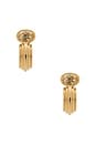 view 3 of 3 Pavillion Earrings in 14k Yellow Gold & White Topaz