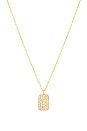 view 2 of 3 Tagged Diamond Pendant Necklace in Gold & White