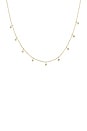 view 1 of 1 Teeny Dangling Diamond Bead Chain Necklace in Gold & Diamond