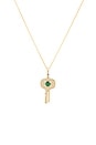 view 2 of 3 Home Sweet Home Emerald Necklace in 10k Gold & Emerald