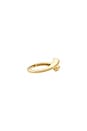 view 2 of 3 Golden Droplet Hug Ring in 10k Yellow Gold