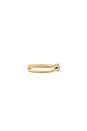 view 2 of 3 Twinkling Twine Pave Duo Ring in 10k Yellow Gold