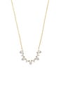 view 2 of 3 Perfect Pear Tiara Necklace in 10k Yellow Gold & White Diamond