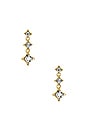 view 1 of 4 Bright Lights Drop Earrings in 14k Yellow Gold & White Diamond