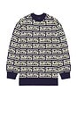view 1 of 3 Knitted Sweater in Moto Repeat
