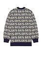 view 2 of 3 Knitted Sweater in Moto Repeat