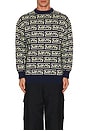 view 3 of 3 Knitted Sweater in Moto Repeat