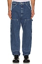 view 6 of 7 Double Knee Pant in Heavy Stone Wash Denim