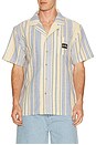view 1 of 5 Tour Shirt in Blue & Yellow Stripe