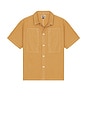 view 4 of 4 Short Sleeve Painter Shirt in Apple Cinnamon Canvas